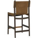Argus 43.25 inch Nubuck Caramel Leather Counter Stool